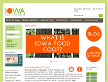 Tablet Screenshot of iowafood.coop